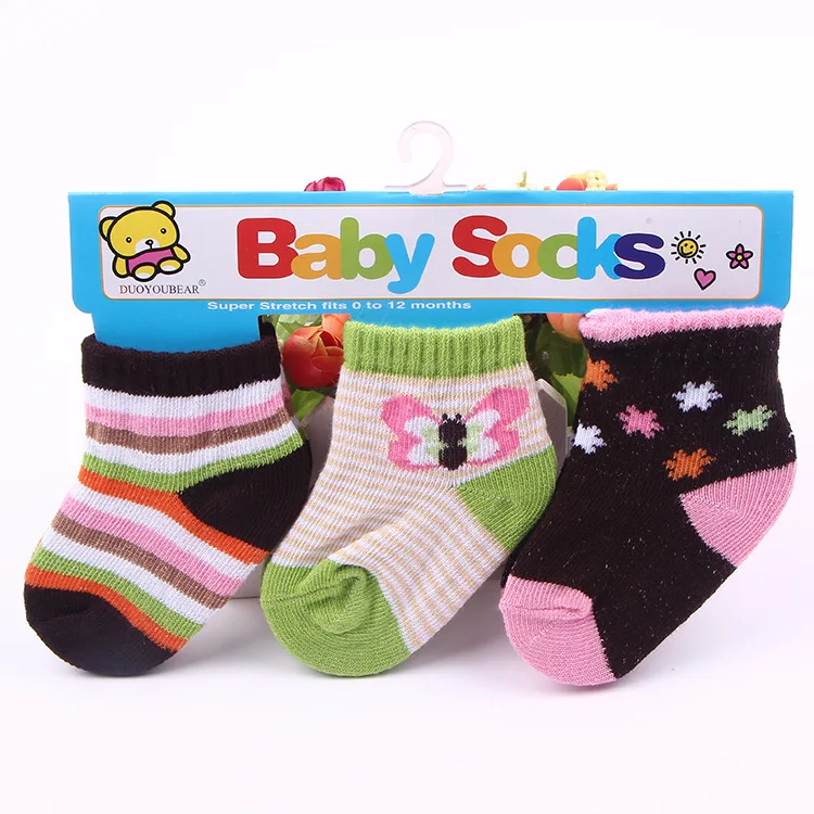 3 пара/лот для новорожденных милый красивые домашние носки для ребенка, не начавшего ходить малышей принтом в виде героев мультфильмов, спортивный нескользящий носок Детские Носки От 0 до 1 года