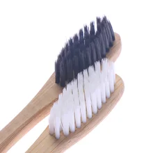 2 шт. бамбуковая зубная щетка экологический портативный очиститель языка гигиена полости рта уход мягкая щетина Деревянные Зубные щетки