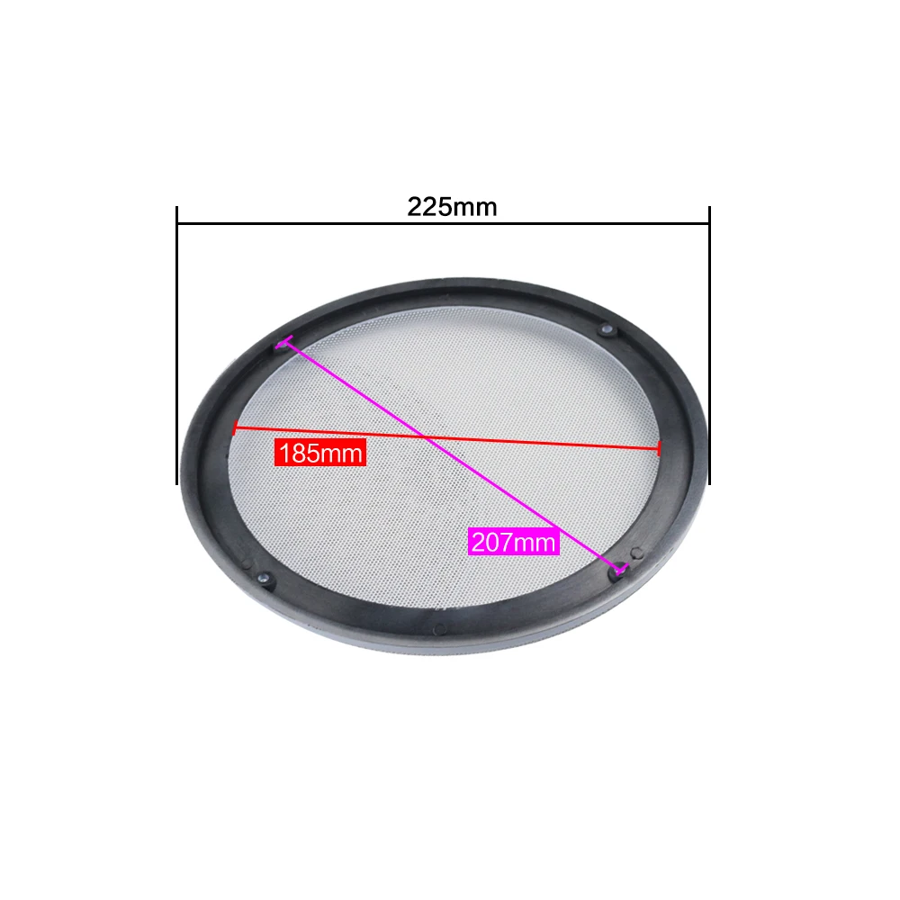 GHXAMP 2 шт 8 дюймов белый автомобильный динамик гриль сетка корпус Защитная крышка сабвуфер DIY высококачественный модифицированный громкий динамик ABS