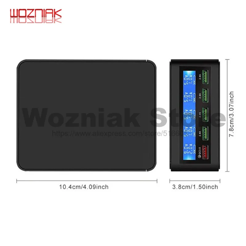 5 USB Mobile Phone Charger Real-time Dynamic of