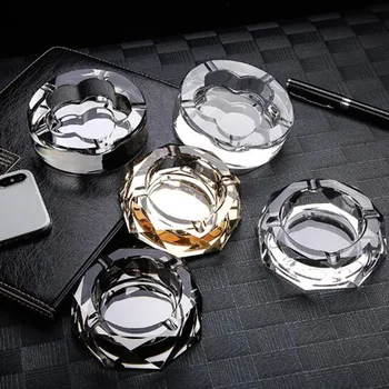 

Creative Geometry Ashtray Crsytal Glass Ash Tray Personlaity Gift Home Merchandise Office Smoking Holder Beautiful Generous