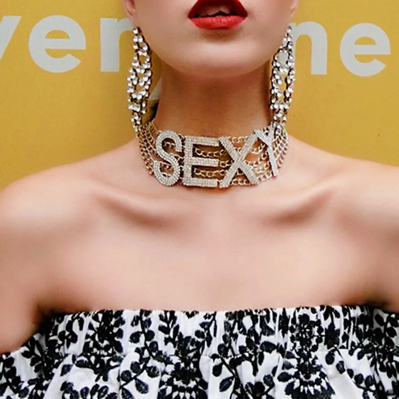 Hot Women Lady Choker Chunky Statement Long Necklace Party Wedding Gift Crystal Collar Hot Women Lady Choker Chunky Statement Long Necklace Party Wedding Gift Crystal Collar