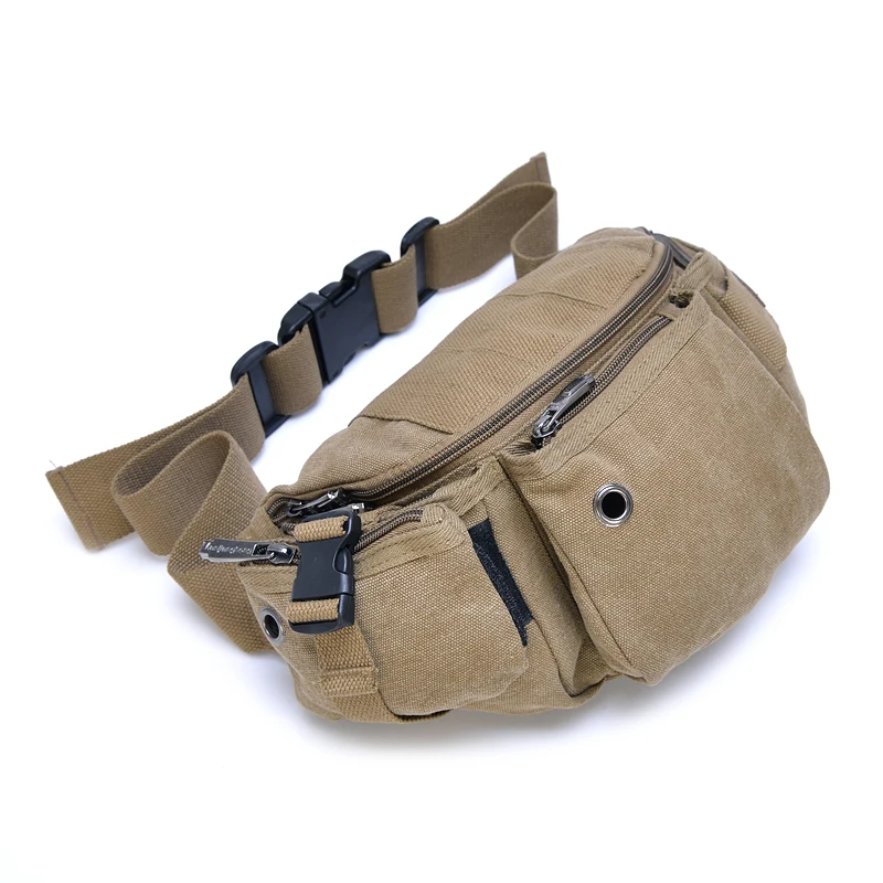 

2017 New Molle Waist Bag For Men Casual Functional Canvas Fanny multifunctional packs Money Phone Belt Bag bag 1145