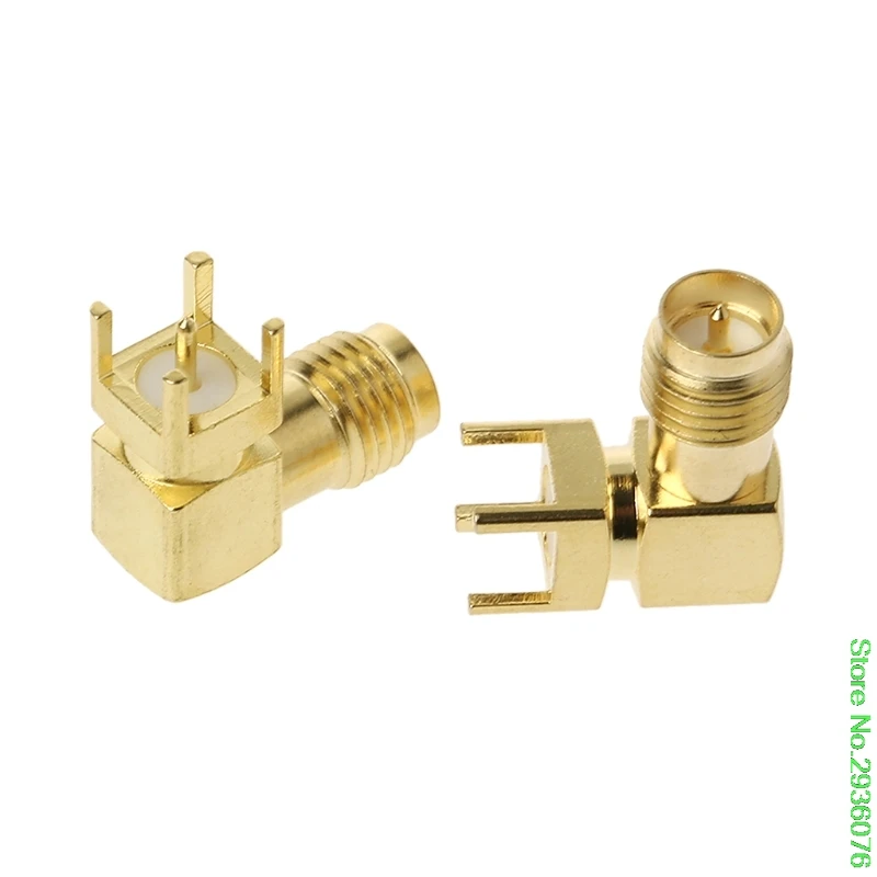 

New 10 Pcs RP-SMA Female Jack Plug SMA-KWE Right Angle Thru Hole PCB Mount Connector Drop Shipping Support