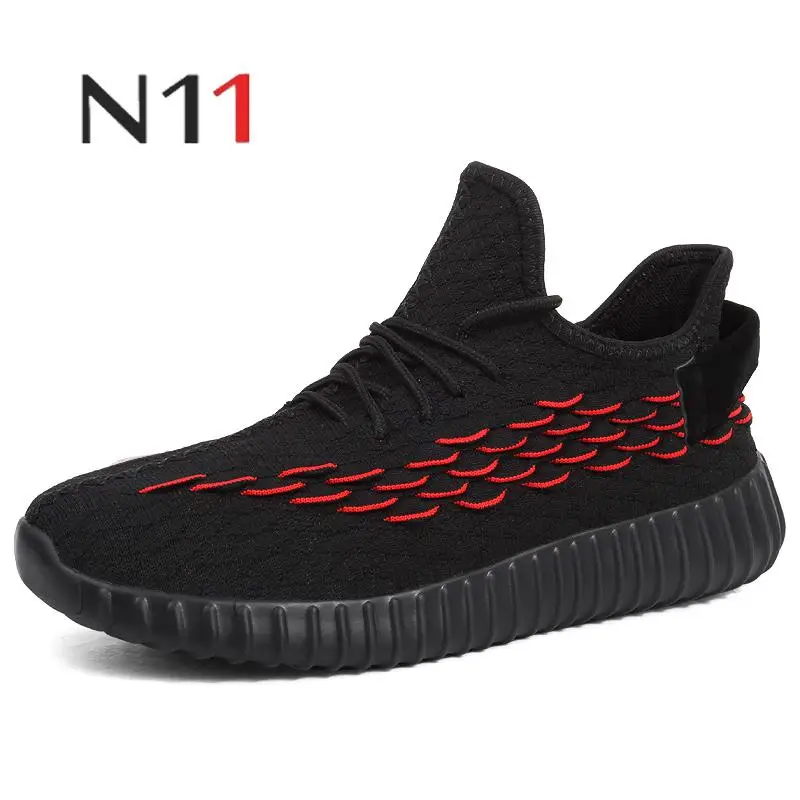 

N11 2019 new men's high quality casual shoes flat shoes men breathable comfortable casual shoes lightweight mesh Sneakers size47