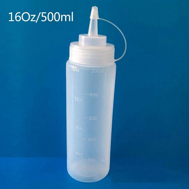 Мягкий пластмассовый флакон, натуральные прозрачные пластиковые бутылки с крышкой, измерение для повязки, масла, барбекю, кухни, жидкостей и искусства