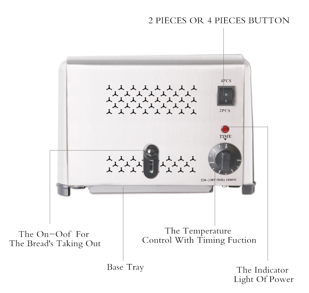 ITOP, новинка, 4/6 ломтиков, тостер, духовка, нержавеющая сталь, быстрый, для завтрака, машина, хлебопечка, подогреватель для сэндвичей, инструменты для выпечки, 110 В/220 В