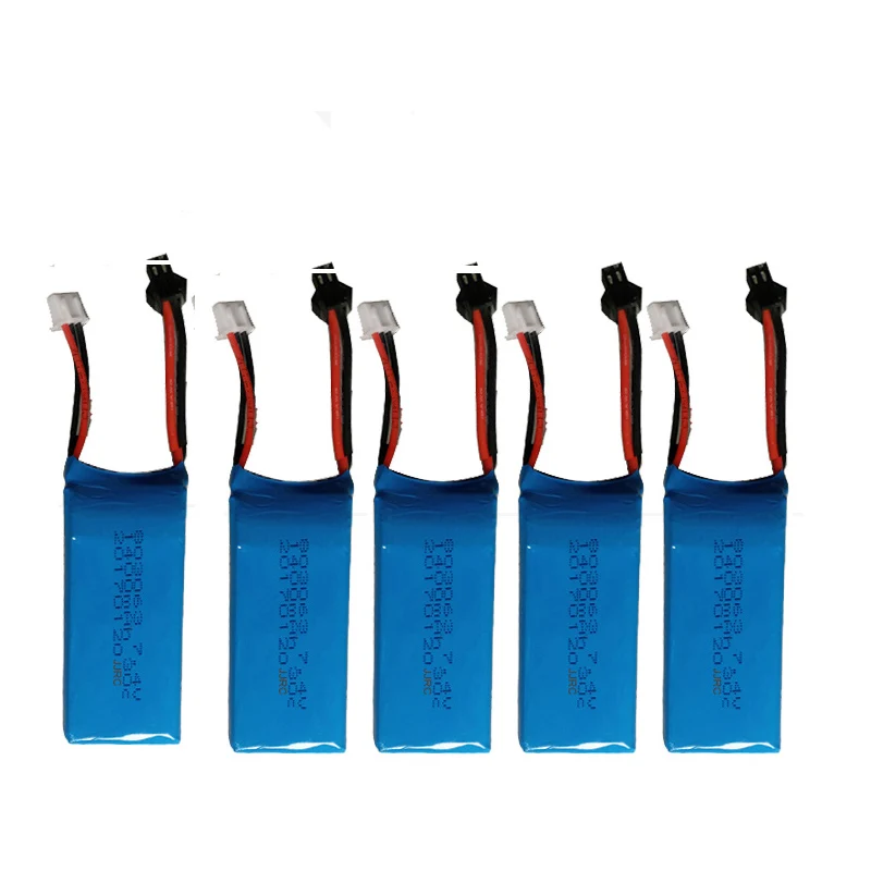 Lipo аккумулятор для квадрокоптера H26 H26C H26W H26D H26HW 7 4 В 1400 мАч 30C SM разъем|Детали и