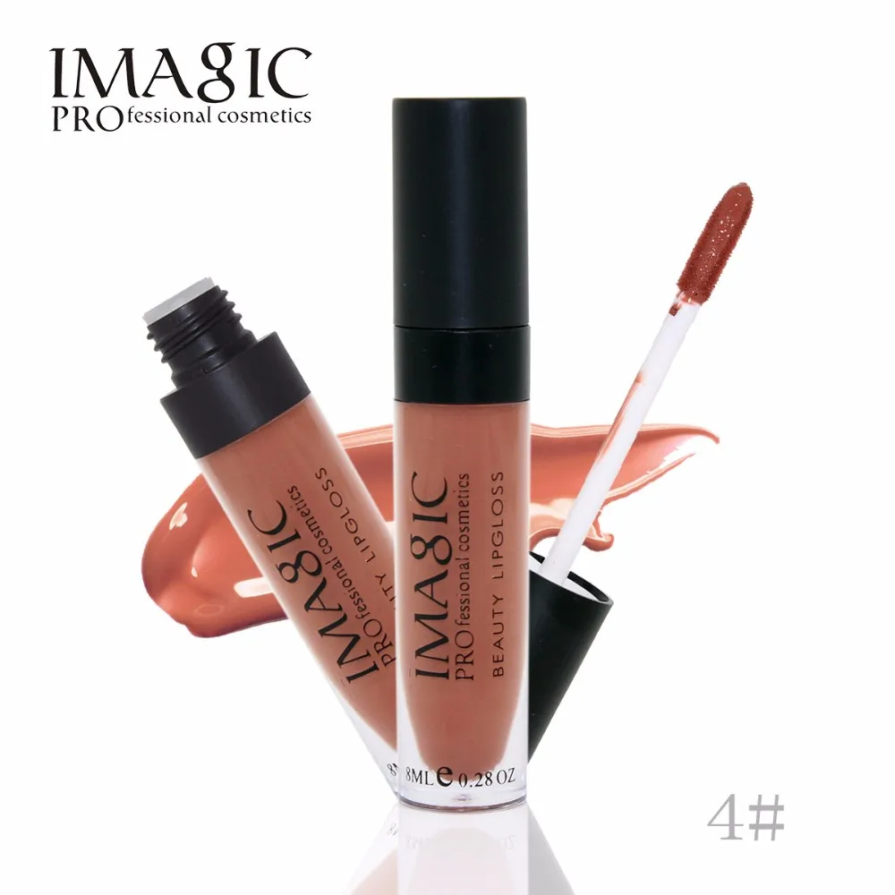 IMAGIC Matte 12Colors Lip Gloss Liquid Lipstick Waterproof Long Lasting Moisturizing Lipgloss MakeupCosmetics lips