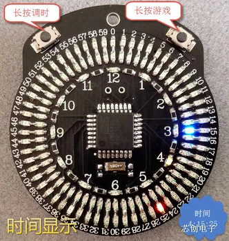 

LED watch analog pointer clock AVR MCU clock ATmega8