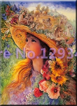 

3D New Diamond Embroidery Hat woman 5D Cross Stitch Crystal Full Square Sets Unfinish Decorative Diy Diamond Painting