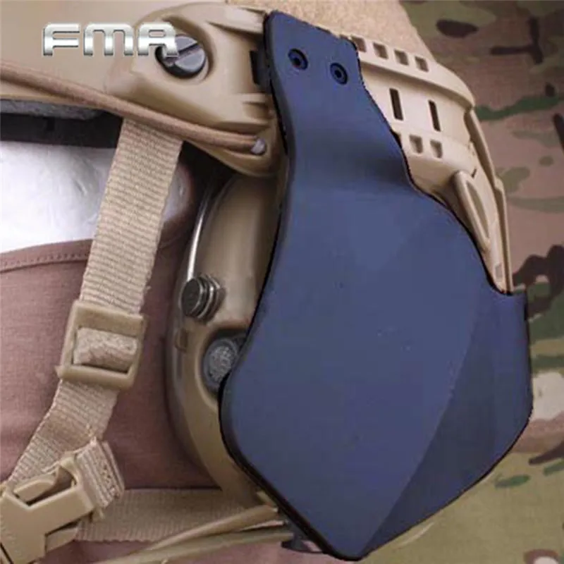 

Side 2 Face Cover ears Side Cover for Tactical Helmet arc Rail(tan) free ship