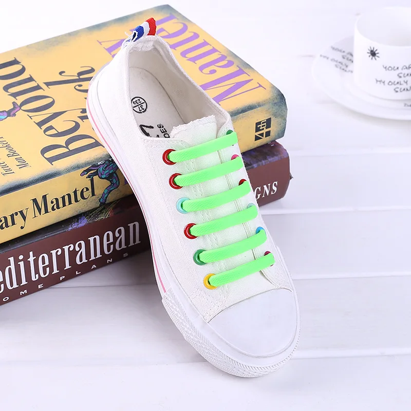 

New Packing Design No Tie Shoelaces For Kids And Adults, Elastic Shoelaces For Sneakers, Silicone Flat Tieless Running Shoe Lace