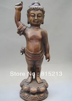 

wang 000162 RARE Tibet Tibetan Buddhism Bronze Bodhisattva Buddha Statue 10"