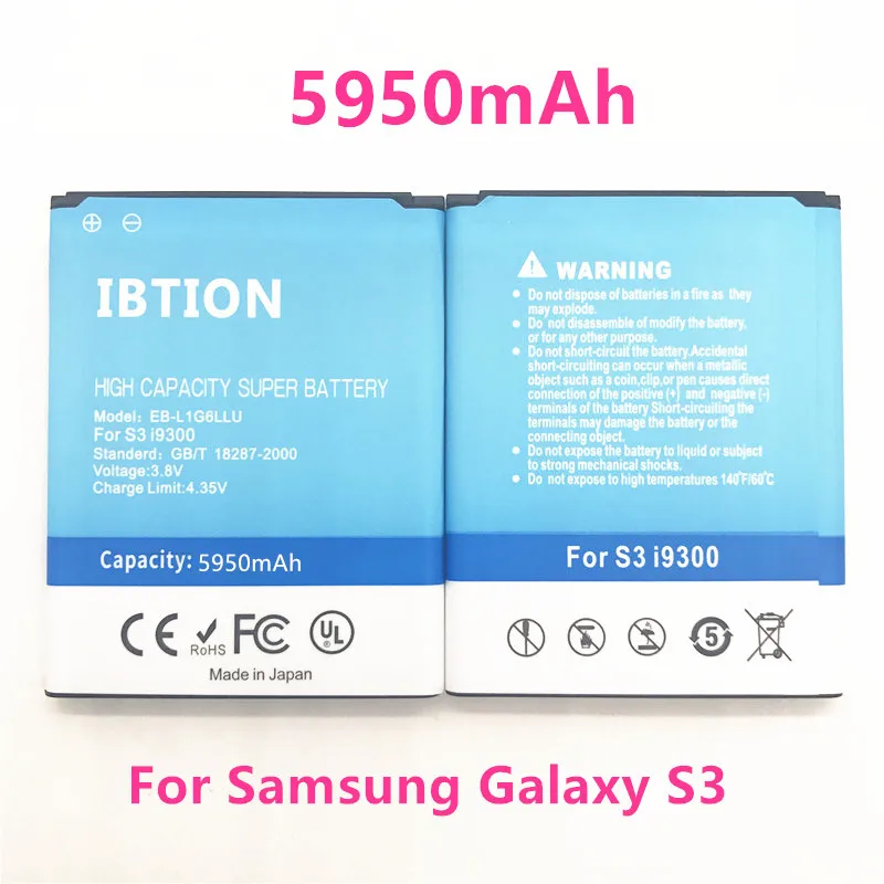 5950 мА/ч EB-L1G6LLU для samsung Galaxy S3 Батарея i9300 i9305 Grand DUOS I9082 I9080 I9060 Neo | Мобильные телефоны и