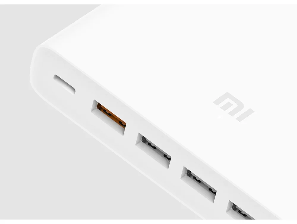 Xiaomi Mi USB-C 60 Вт(всего) зарядное устройство Smart output 1 type-C 5 USB-A Dual QC 3,0 Quick Charge plug18W x2+ 24W(5V = 2.4A MAX