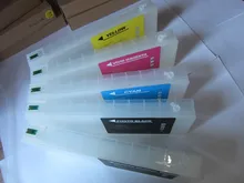 Refillable ink Cartridge with chip for Epson 7910 large format printer ink cartridge