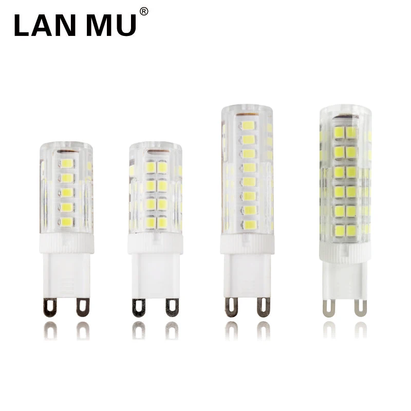 LAN MU G9 LED Lamp Bulb AC 220V 230V 240V 3W 4W 5W 7W 2835 SMD Ceramic LED Light Bulb replace Halogen G9 for Chandelier LAN MU G9 LED Lamp Bulb AC 220V 230V 240V 3W 4W 5W 7W 2835 SMD Ceramic LED Light Bulb replace Halogen G9 for Chandelier