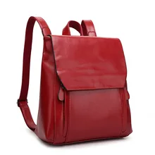 Женщины Рюкзак Воск Масло Кожа Рюкзак Женщины 2016 Hotsale Школьные Сумки для Подростков Моды Рюкзаки для Девочек-Подростков Bagpack