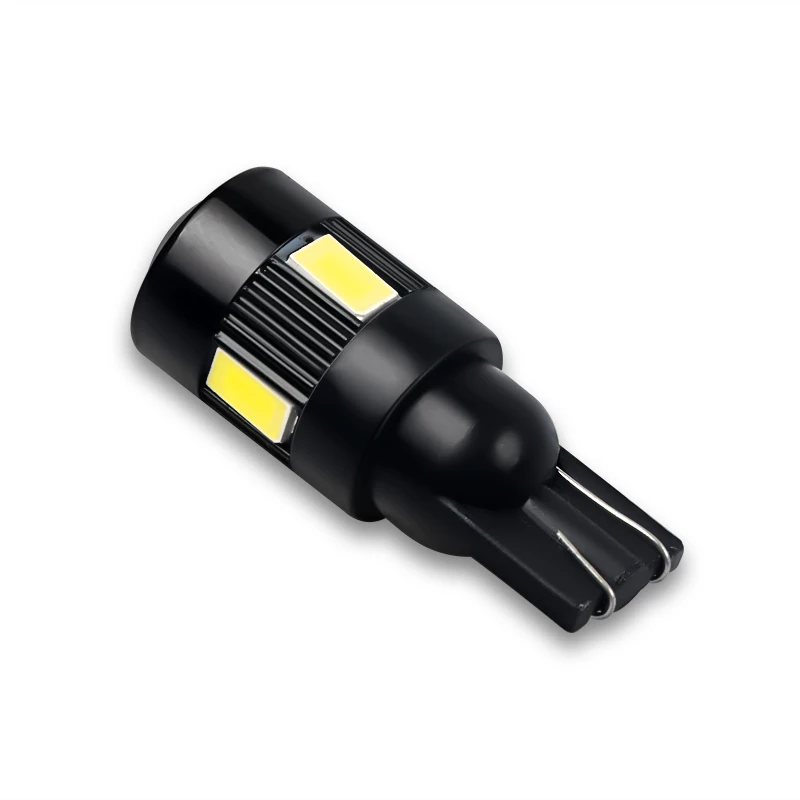 2Pcs 168 194 W5W LED Bulb 5630 6/10SMD Canbus Light Bulb No Error Light Parking Clearance Side Turn Signal Light White
