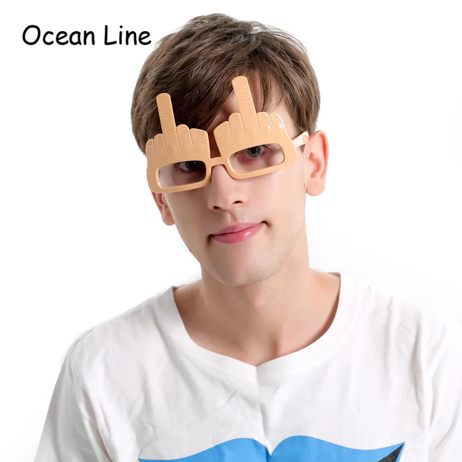 

Middle Fingers Glasses Decorated Sunglasses Party Favor Mask Photobooth Halloween Props Festive Event Party Supplies Decoration