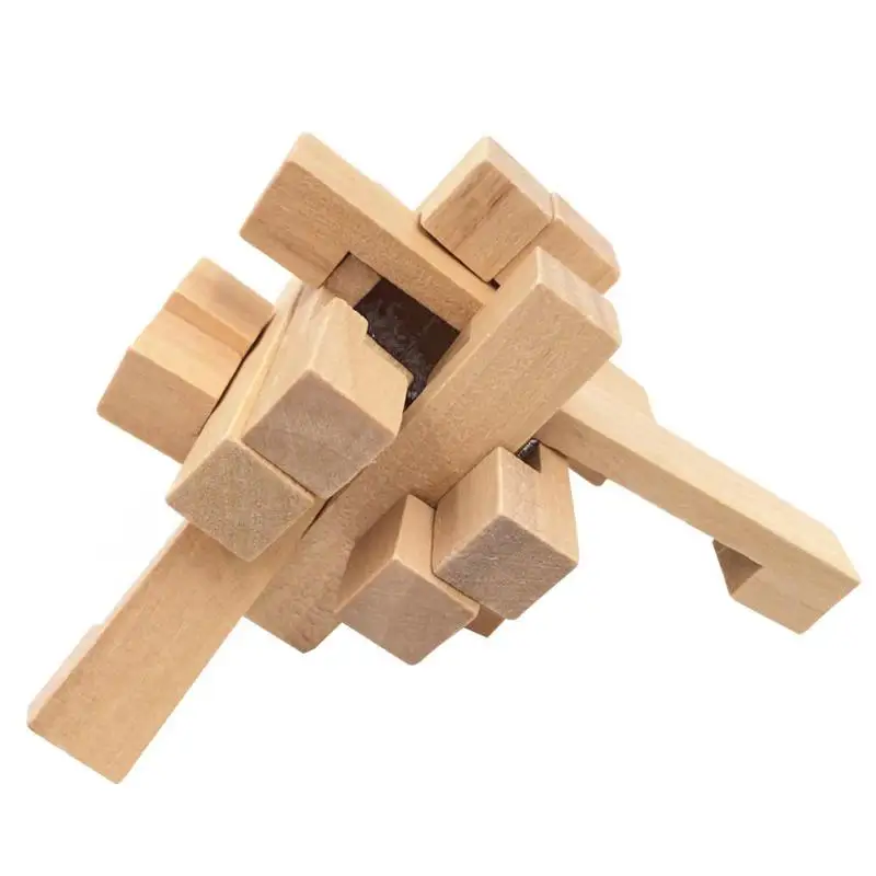 Творческие развивающие деревянные головоломки для взрослых детей головоломка 3D России Мин Любань IQ головоломка bu игры игрушки подарок на день рождения - Цвет: 03