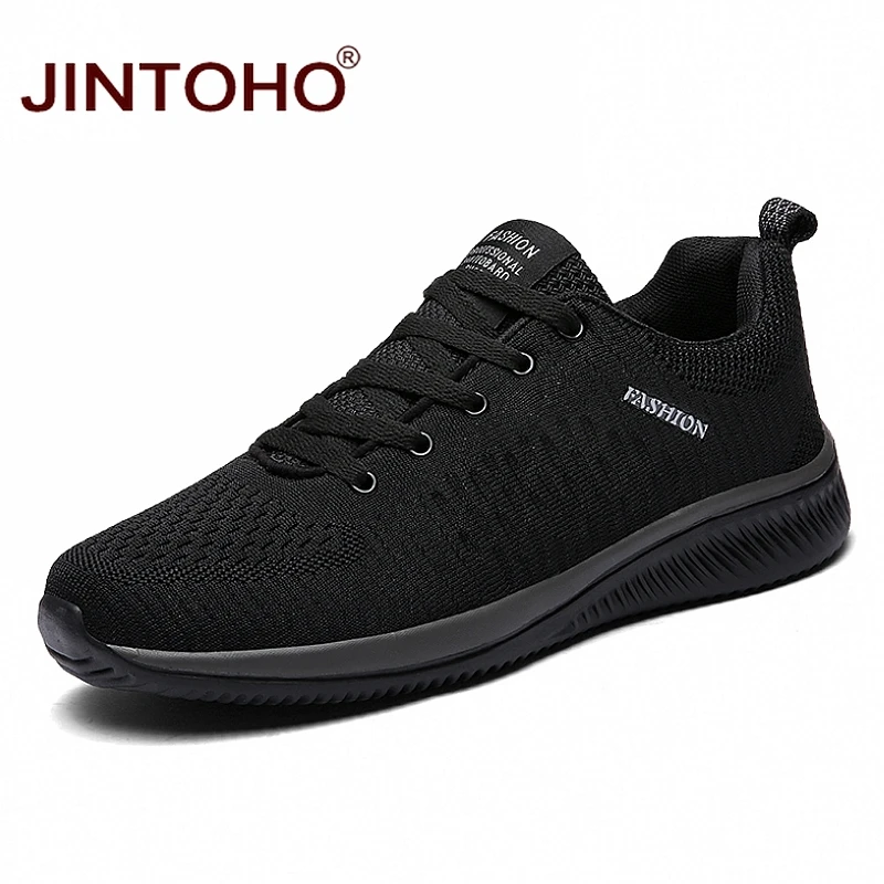 

JINTOHO Unisex Breathable Men Running Shoes Outdoor Men Sneakers Cheap Men Sport Shoes Male Black Athletic Sneakers