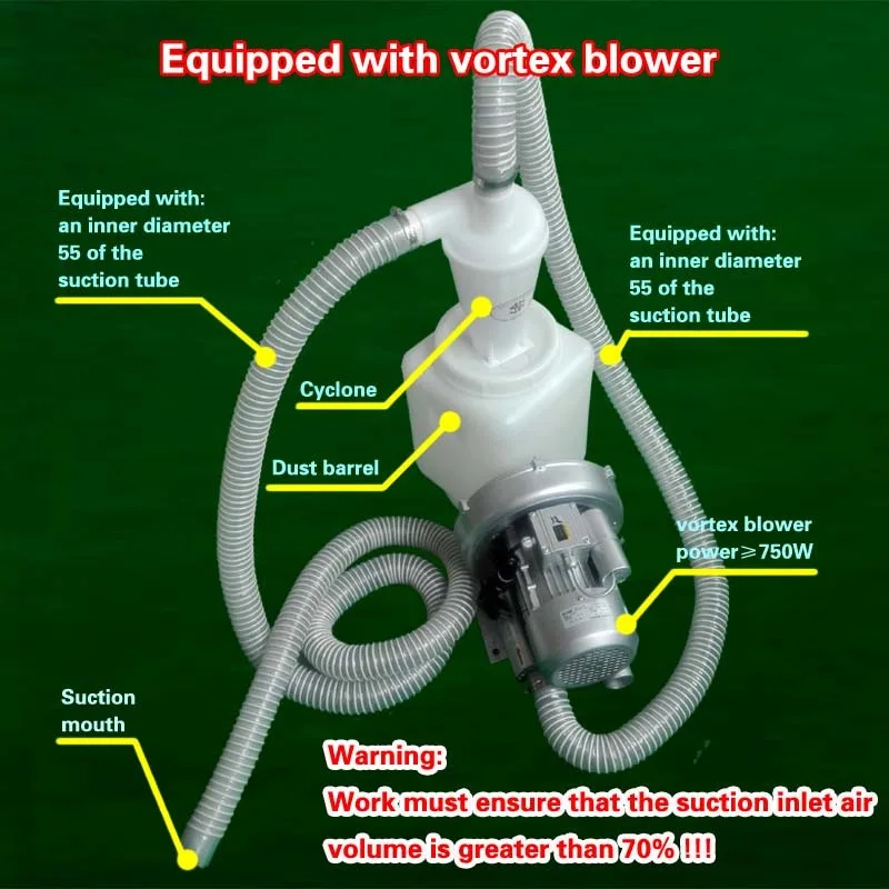 1 шт Циклон SN50T3 пылесборник+ 1 шт 55 мм внутренний диаметр всасывающей трубки очиститель шланг 1,5 м третий циклон с турбонаддувом