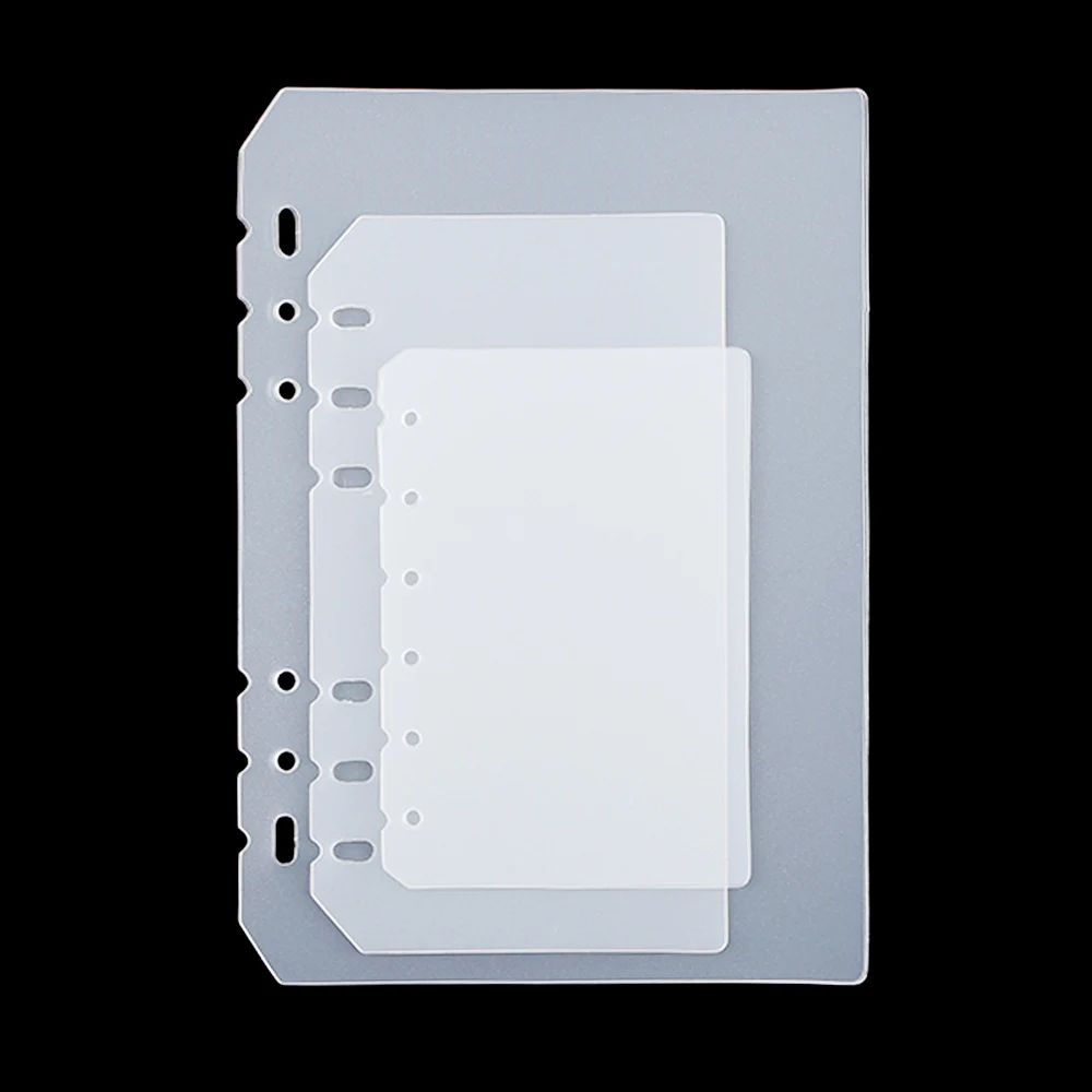 2 шт./компл. A5/A6/A7 pp разделители для винтообразный дневник прозрачный разделительная бумага школьные канцелярские принадлежности