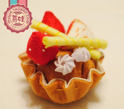 Lovely Cake puff Fabric Felt kit Non-woven cloth Craft DIY Sewing set Felt Handwork Material DIY needlework supplies
