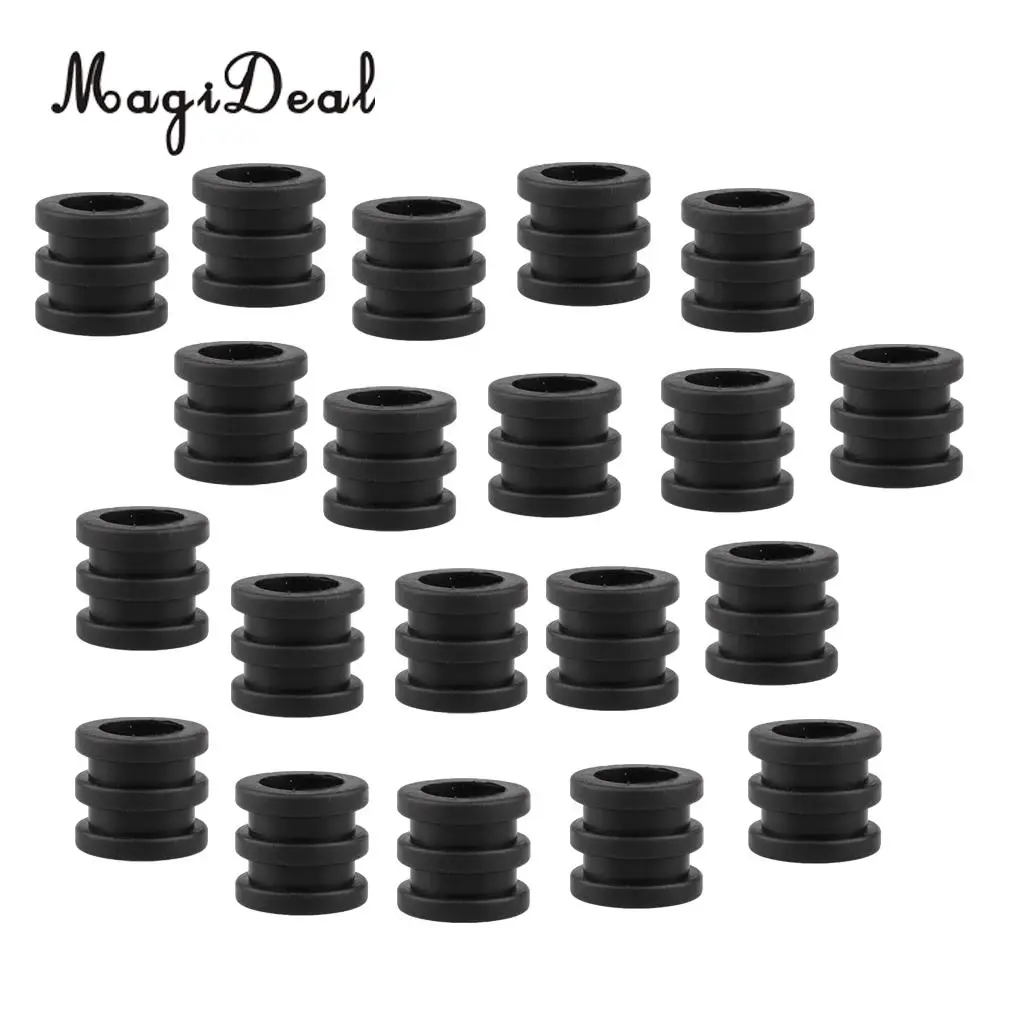 MagiDeal 20 Pieces 16mm Foosball Table Rod Bumper Buffer for Table Soccer Football