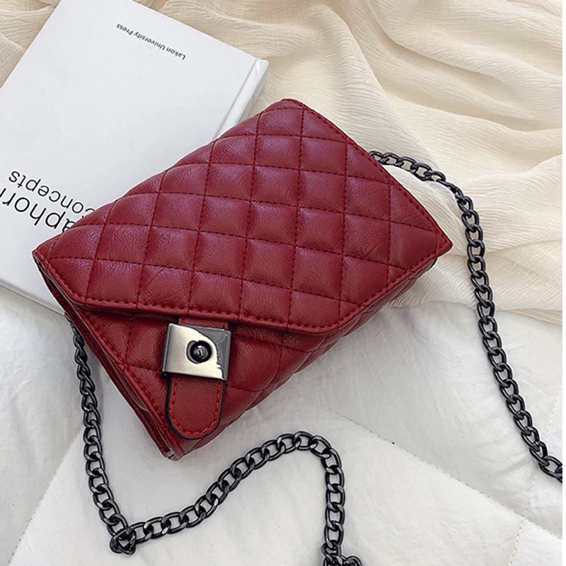 

2019 Hot Sale Diamond Lattice Woman Fashion Shoulder Bags Lady Crossbody Chain Handbag Small Women Leather Purse Female Clutch