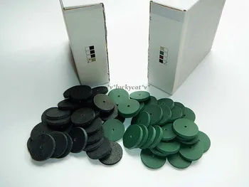 

50pcs Assorted Dental Lab Polishing Wheels Burs Silicone Polishers Black Green