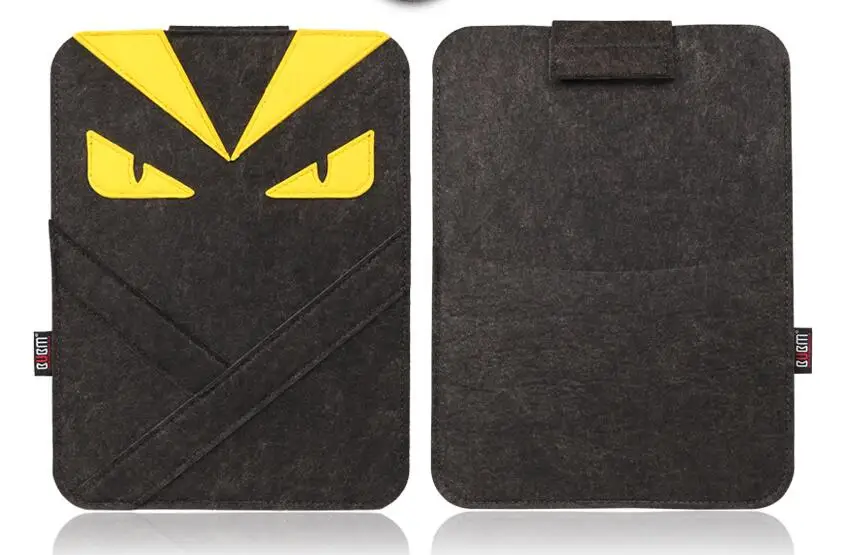 Wool Felt Laptop Bag for MacBook Air Pro 11 13 14 15 Notebook Sleeve Case for Apple Mac 13.3 15.4 Inch Cute Cartoon Character