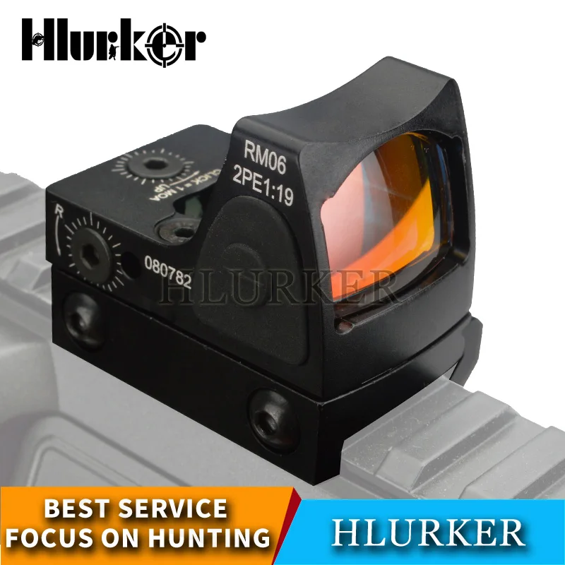 Оптический прицел Hlurker с красной точкой Регулируемая яркость для