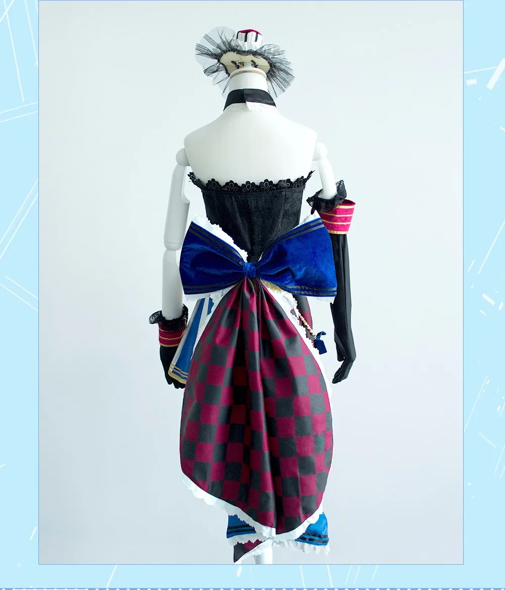 Eli Ayase Cosplay Love Live! School Idol Project Awakening Maid Uwowo Costume With Hat and Accessories (9)