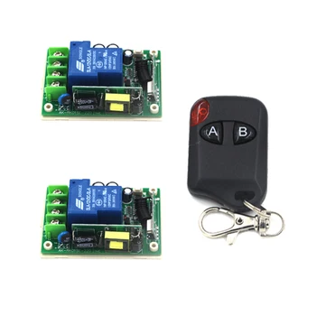 

High power 200M 85V- 250V 30A 3000W RF Wireless Remote Control Switch and remote System For Smart Home light 2 Receiver 4117