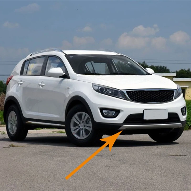 2011- для kia Sportager Высокое качество пластик ABS Хром Передний+ задний бампер накладка