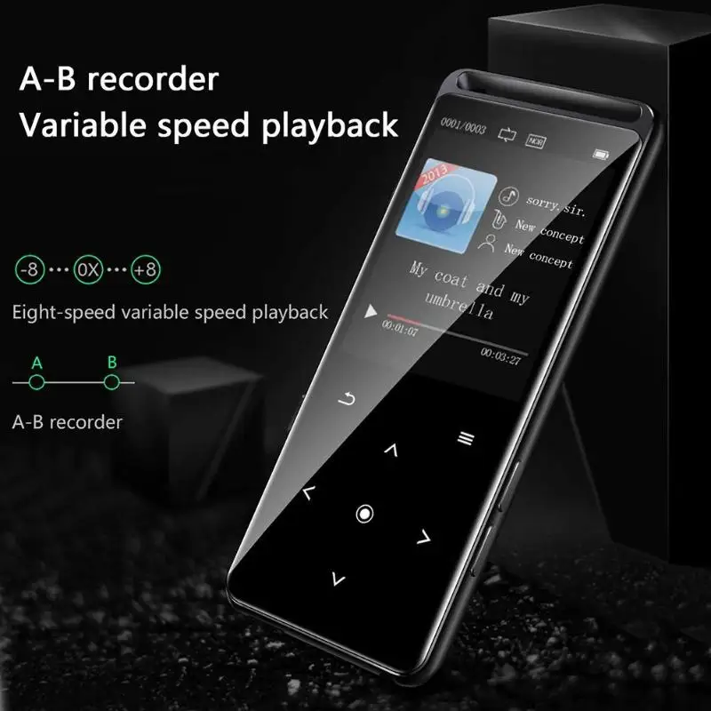 BENJIE M6 Bluetooth 5,0 MP3 плеер 16 Гб HiFi аудио Walkman с fm-радио электронная книга диктофон портативный MP3 музыкальный плеер