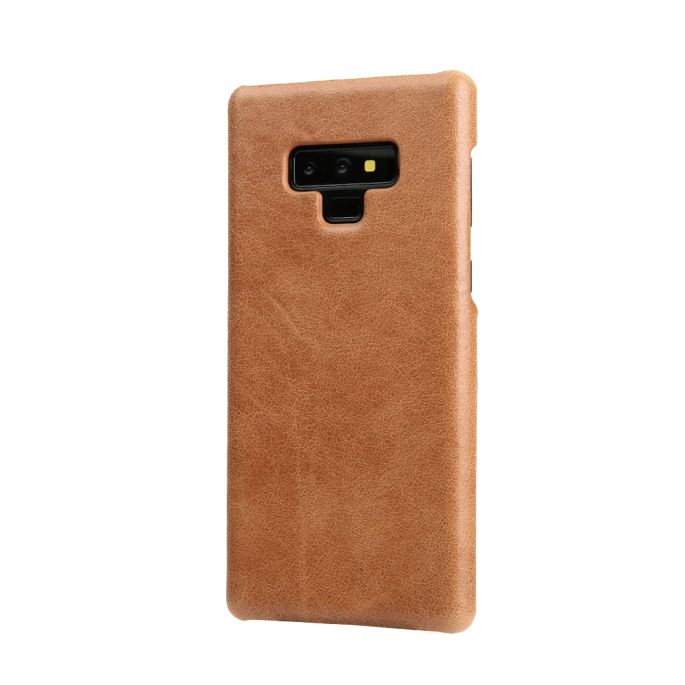 

Ultra thin Note 9 case Leather genuine leather Luxury Matte Hard Phone Cases For Sumsung galaxy Note9 note 9 back cover holder