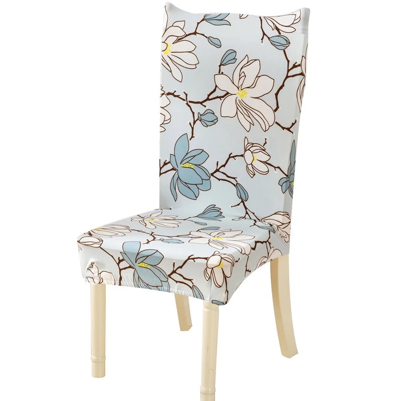 

Urijk Flower Printed Chair Cover Stretch Elastic Removable Slipcovers Restaurant Chair Cover Folding Hotel For Weddings Banquet