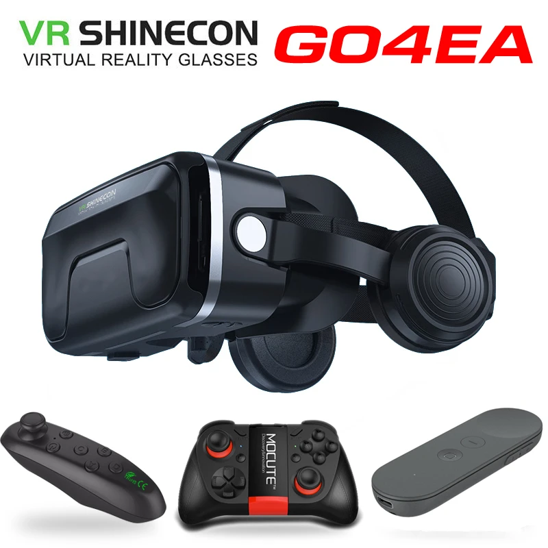 VR shinecon 7,0 гарнитура обновленная версия Очки виртуальной реальности 3D VR очки гарнитура для шлема игровая коробка