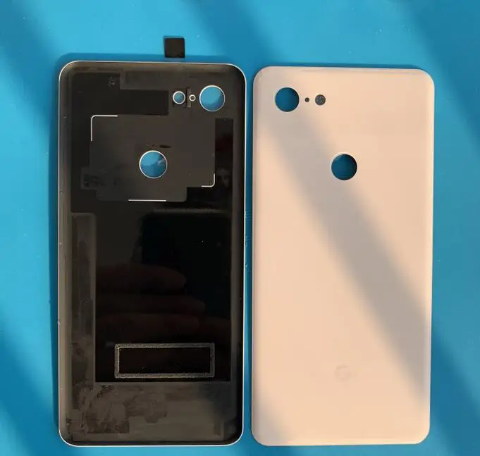 Оригинальная Белая Крышка батарейного отсека для Google Pixel 3 XL замена стеклянного