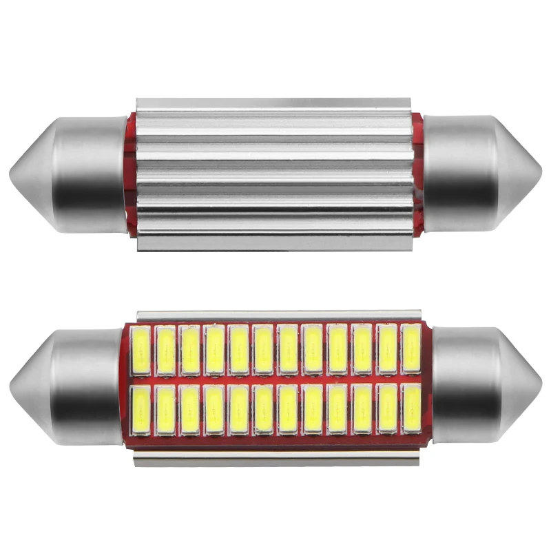 31 мм 36 мм 39 мм 42 мм C5W C10W 4014 SMD СВЕТОДИОДНЫЙ CANBUS без ошибок автомобильный фестонный светильник интерьерные купольные огни автомобильная карта крыша лампа для чтения белая