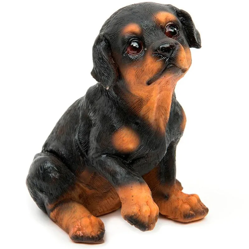 Resin Rottweiler Labrador Dogs Statue Micro Landscape Decor Pet Puppy Miniature Home Decoration Just6F