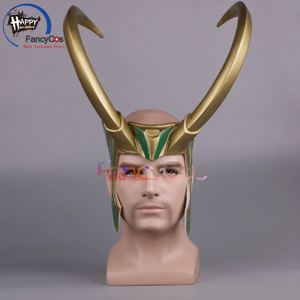 Thor  Ragnarök  Loki Laufeyson Mask Cosplay Helmet Halloween PVC Mask Props Gifts Mask High Quality