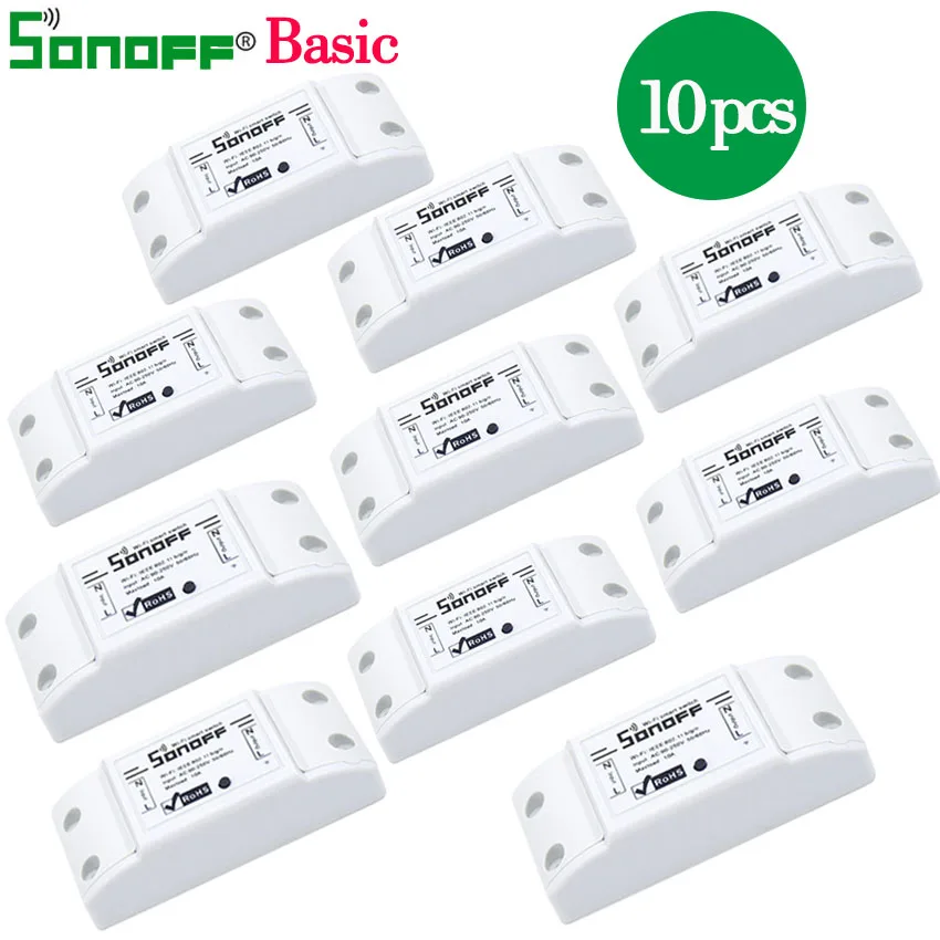 

1/2/3/4/5/6/8/10 PCS SONOFF Basic Wireless Wifi Switch Remote Control Automation Module DIY Timer Universal Smart Home 10A 220V