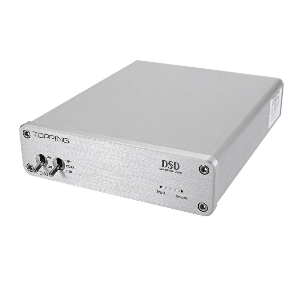 

D30 DSD Audio Decoder USB DAC 24bit 192KHz Coaxial Optical Fiber DSD64 DSD128 CS4398 HiFi Amplifier Aluminum Shell
