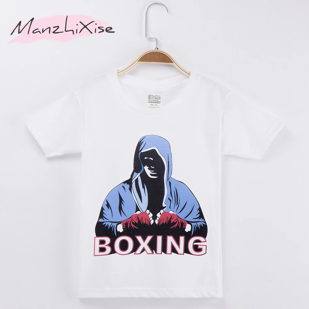 

2019 New Product Children Clothing Kids T-shirts Boxing Hipster Top Cotton Child Shirts Boy Short T Shirt Baby Tee Girl Clothes