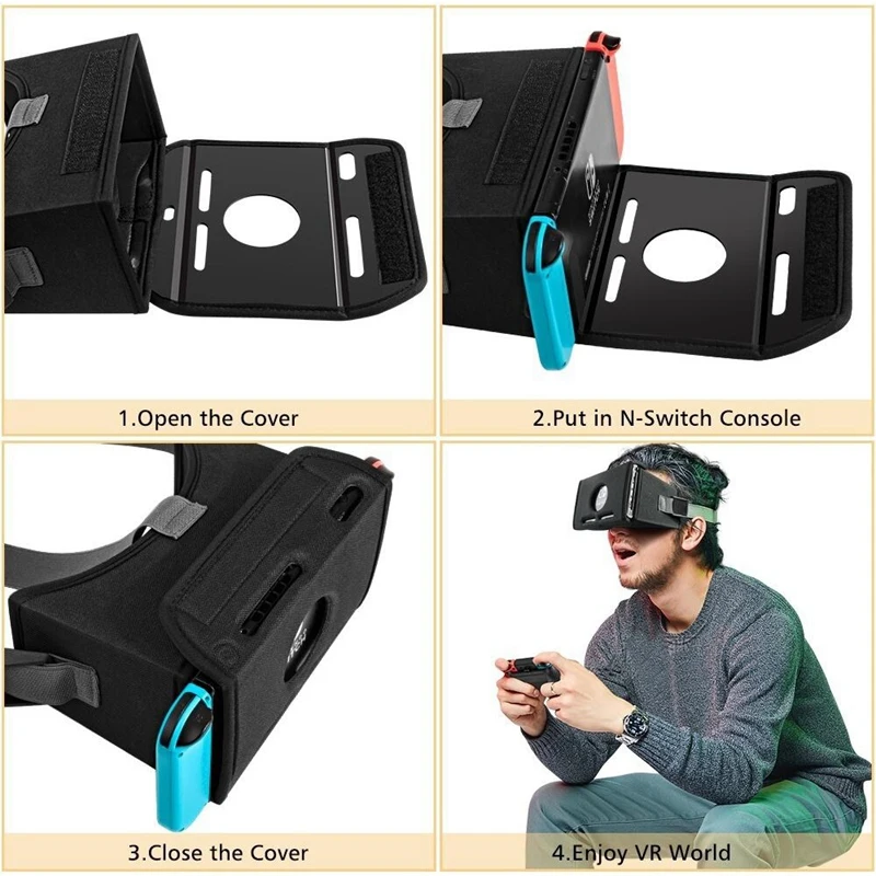 VR очки для nintendo Switch 3D очки VR на голову VR-Box Фильмы Игры виртуальной реальности для Odyssey игр